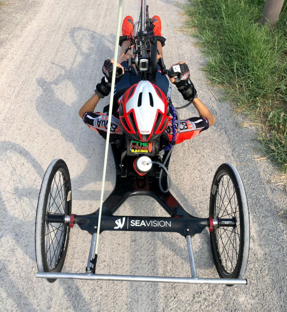 handbike of Luisa Pasini, paralympic athlete