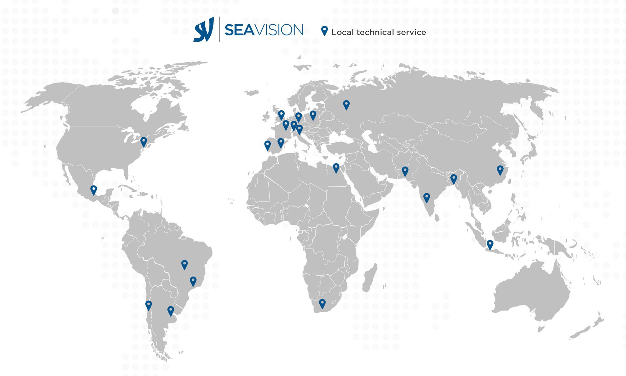 local technical service worldwide map